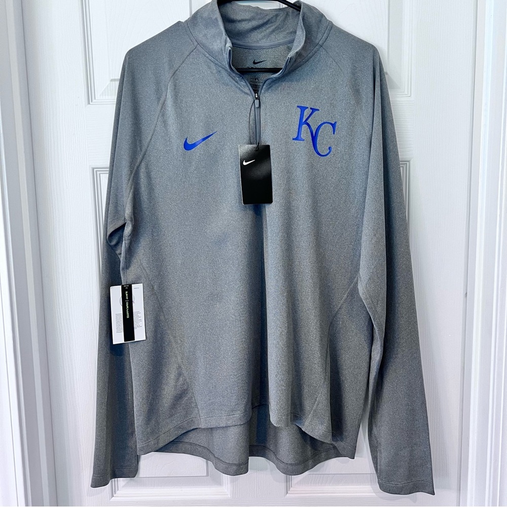 Nike KC Royals Dri-Fit Quarter Zip Size XL